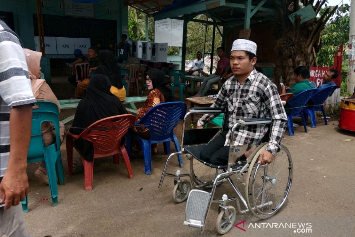 Kaum disabilitas Padangsidimpuan salurkan hak politik