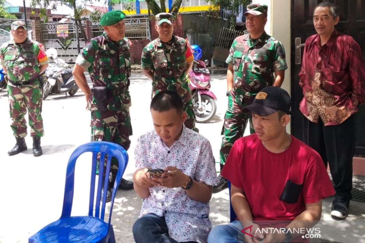 Komandan Koramil pantau pemungutan suara di Banjarmasin Selatan