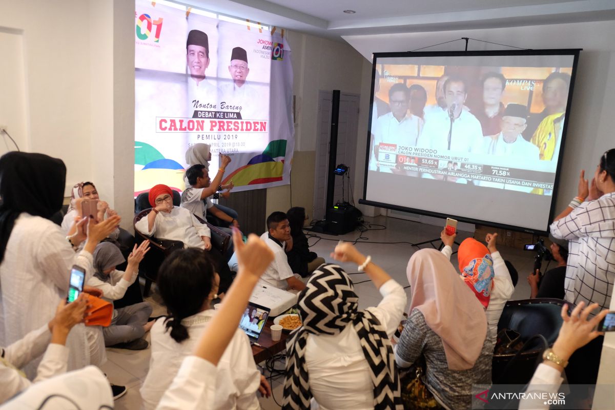 Hitung cepat Indo Barometer :  Capres Jokowi-Ma'ruf menang