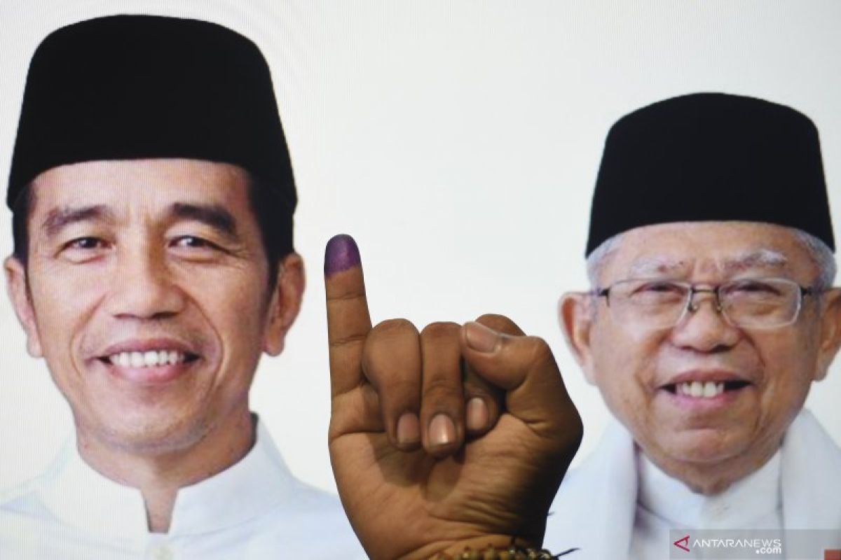 Jokowi-Ma'ruf pimpin suara hitung cepat versi Indo Barometer