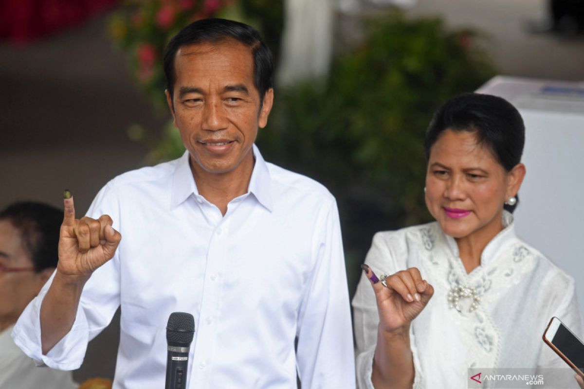 Jokowi-Ma'ruf sementara unggul di hitung cepat sejumlah lembaga survei