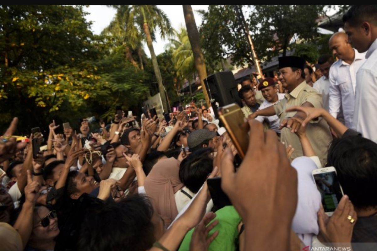 Prabowo Subianto klaim raih kemenangan hasil 