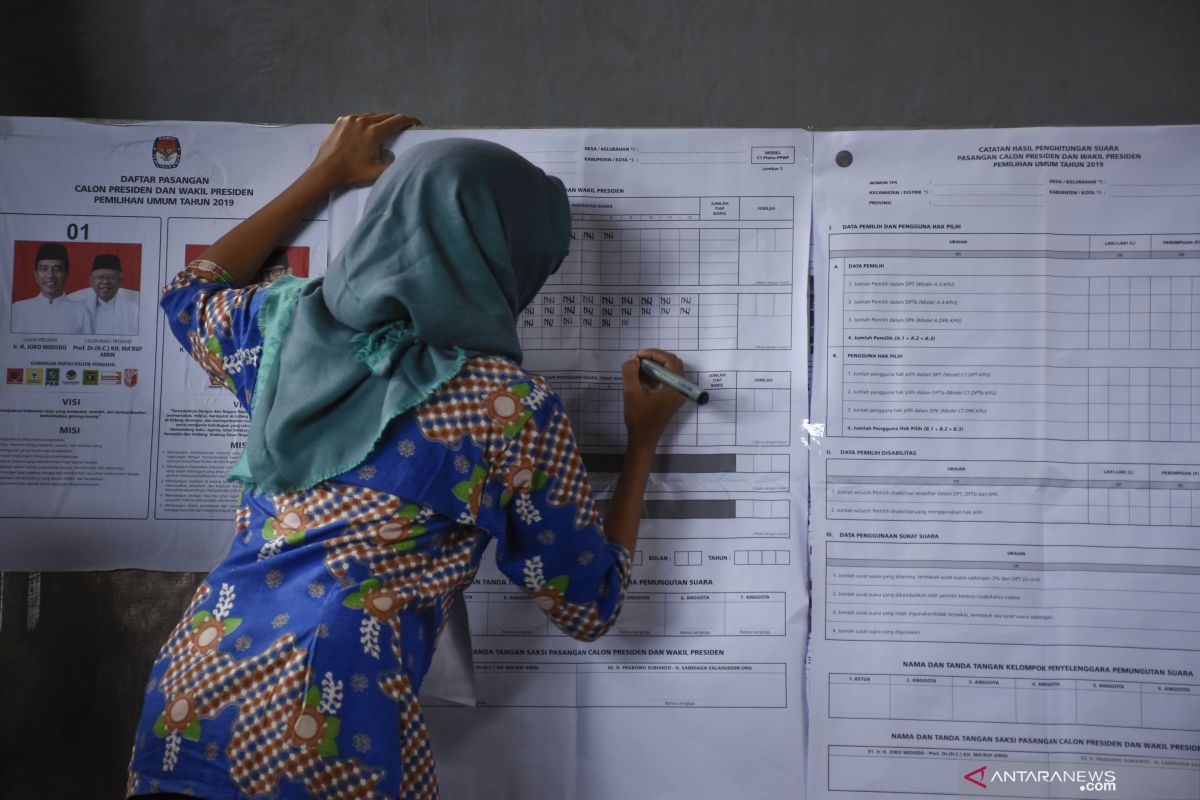 Prabowo-Sandi unggul di TPS Wali Kota Mataram