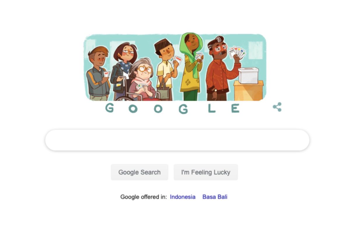 Google Doodle turut meriahkan Pemilu Indonesia