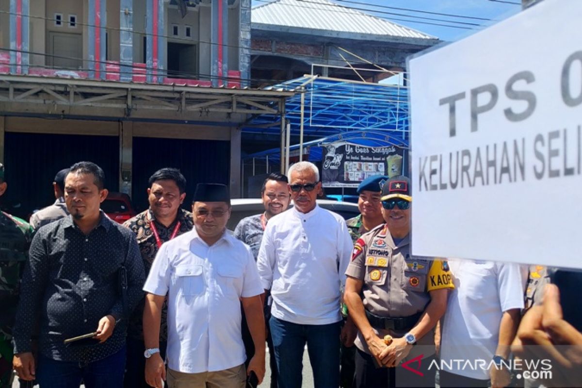 Gubernur Babel tinjau TPS guna pastikan kelancaran pemilu