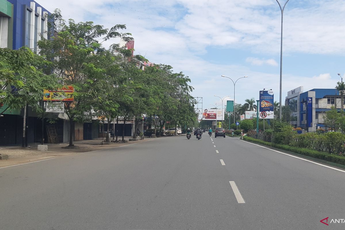 Pusat perdagangan di Pontianak lengang saat pencoblosan