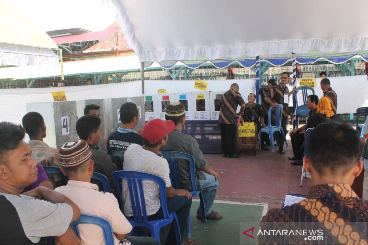 Hanya 20 persen warga binaan salurkan hak suaranya.