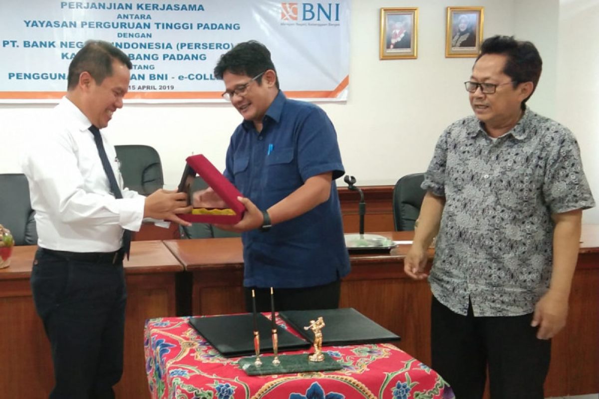 Unes AAI - BNI Cabang Padang kerja sama tentang penggunaan layanan e collection