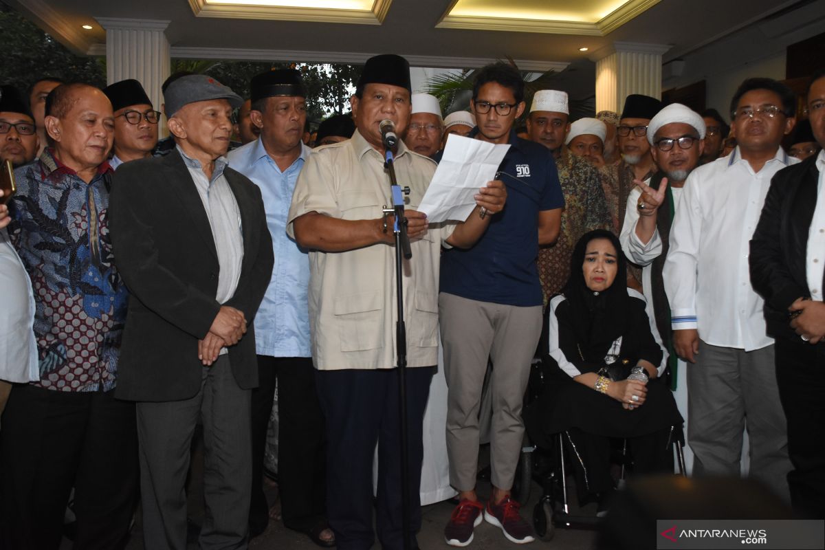 Acara Syukur Indonesia Kemenangan digelar di kediaman Prabowo