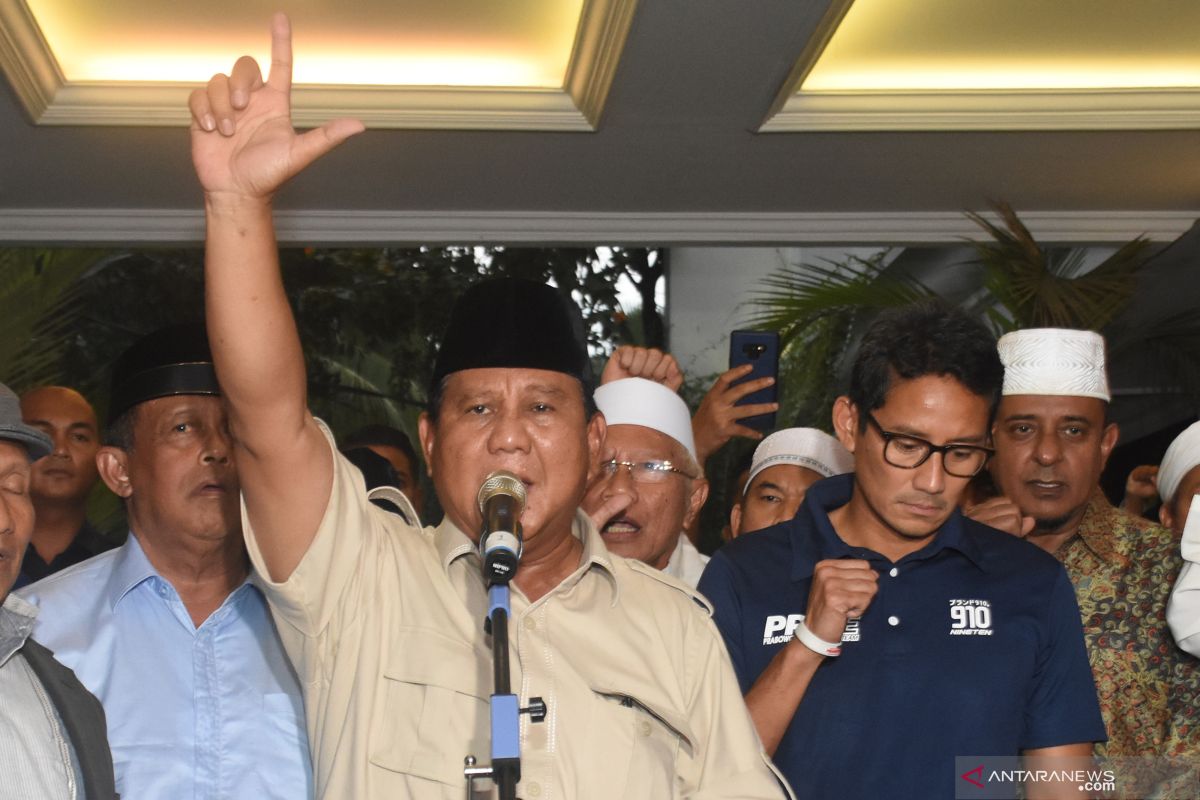 Prabowo-Sandi unggul sementara di Sumsel