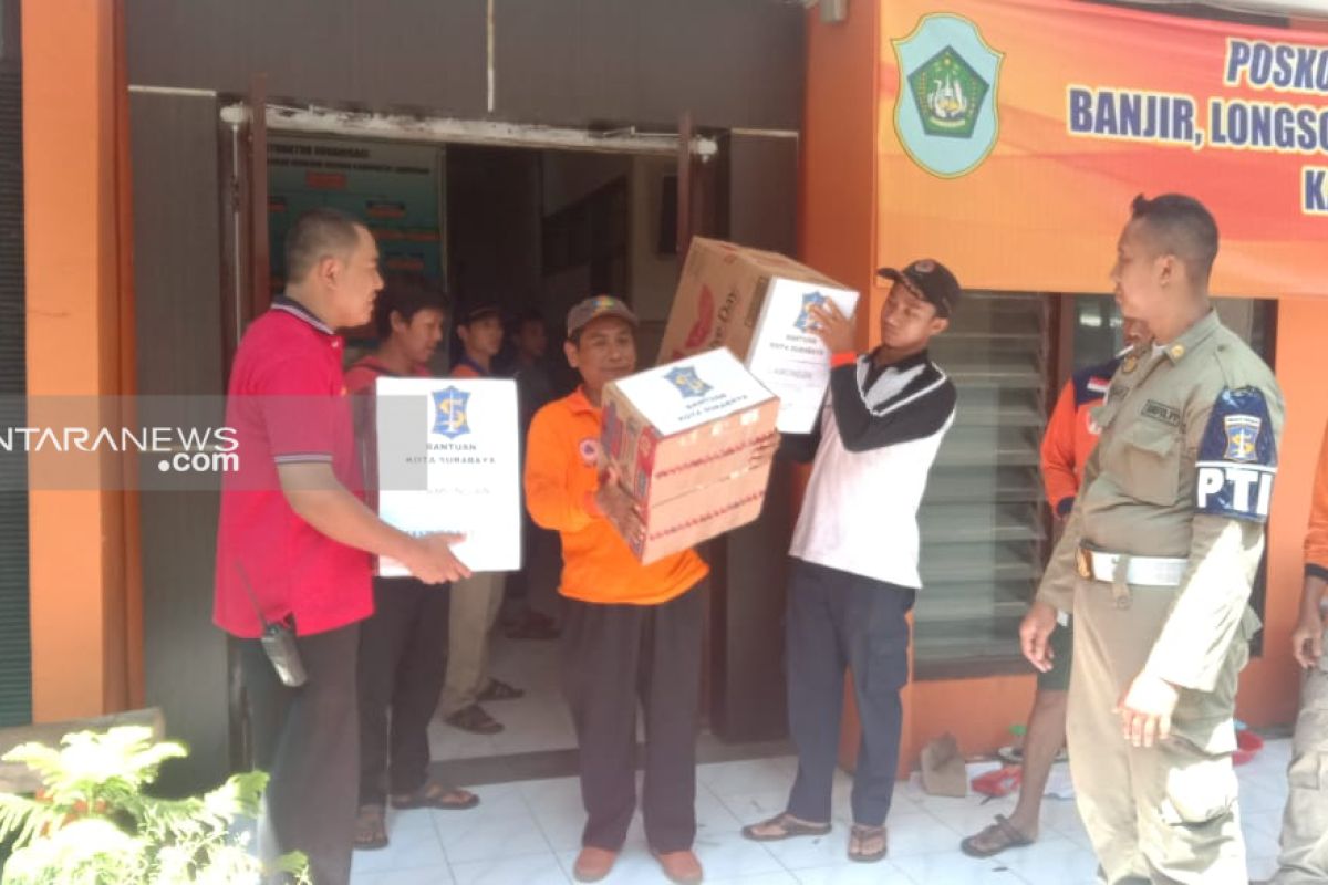 Pemkot Surabaya kirim bantuan korban bencana banjir di Lamongan