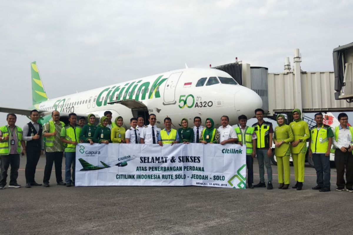 Citilink mulai penerbangan umrah dari Bandara Adi Soemarmo