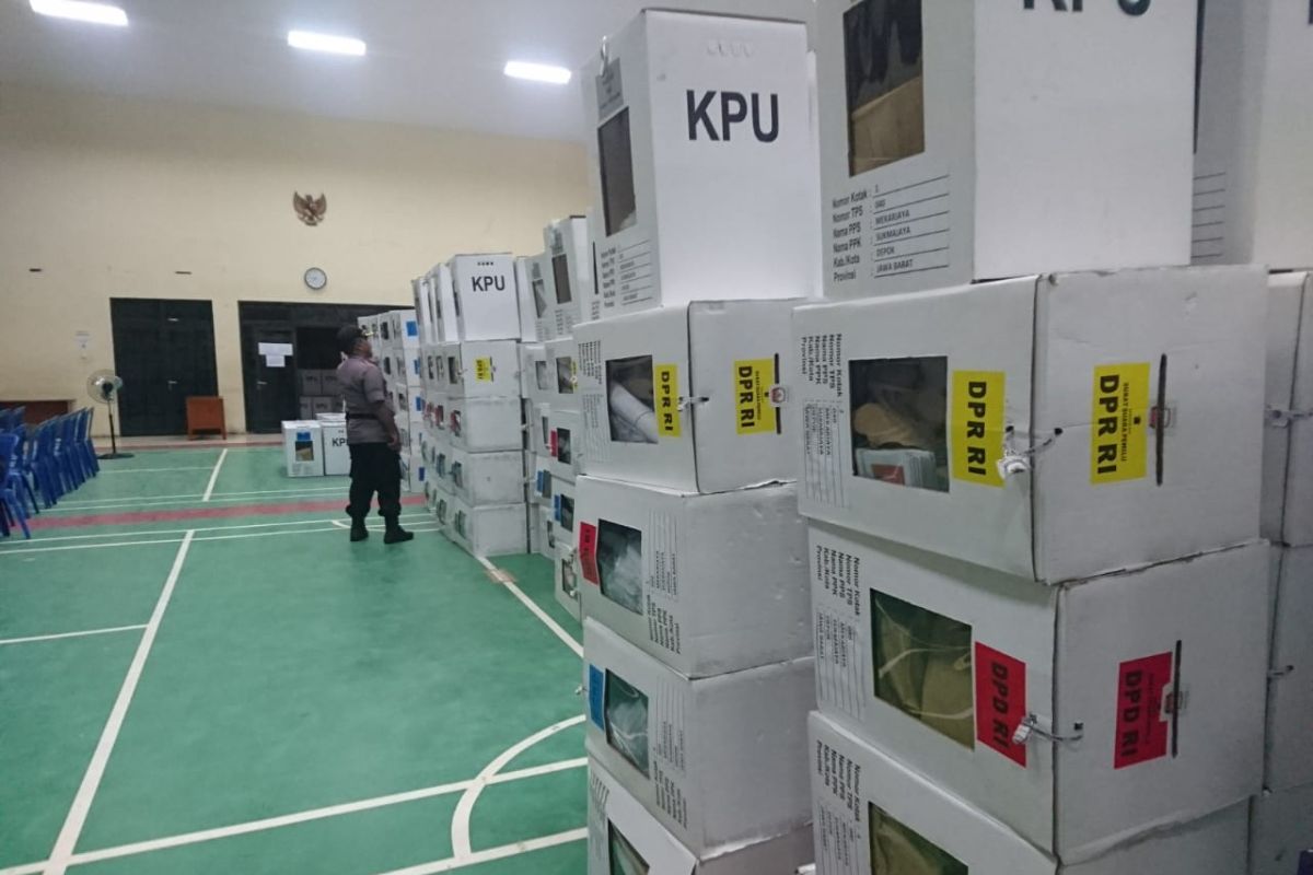 PPK Sukmajaya Depok pastikan semua kotak suara terkunci