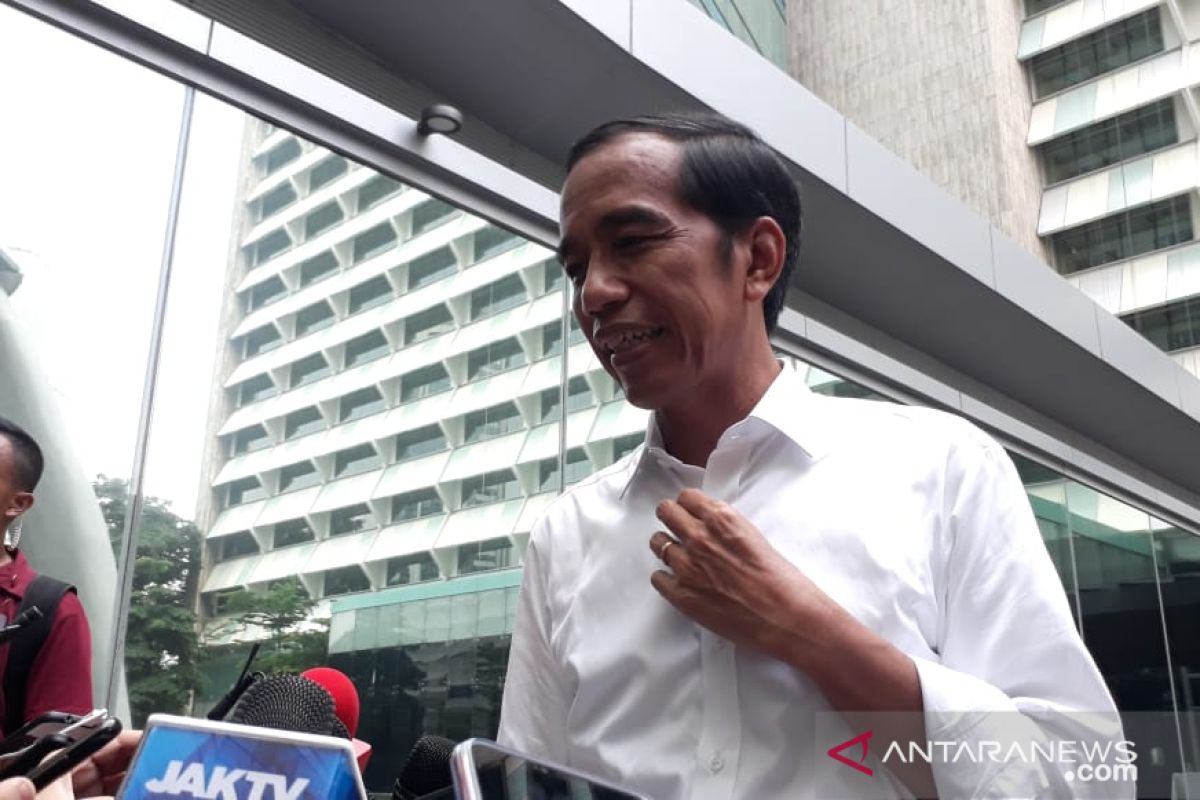 Soal deklarasi kemenangan, Jokowi minta semua sabar