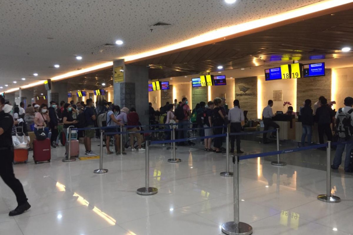 Operasional Terminal Domestik Bandara I Gusti Ngurah Rai kembali normal