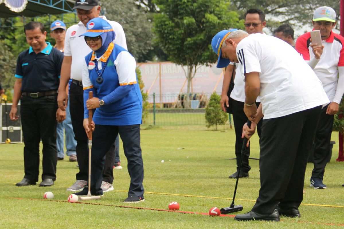 Menteri PUPR membuka Turnamen Gateball Bupati Sleman Cup 2019