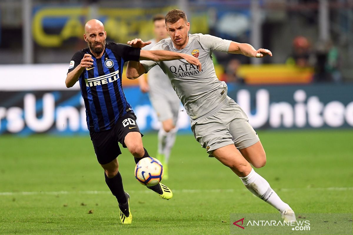 Inter  Milan dan Roma berbagi satu poin di Giuseppe Meazza