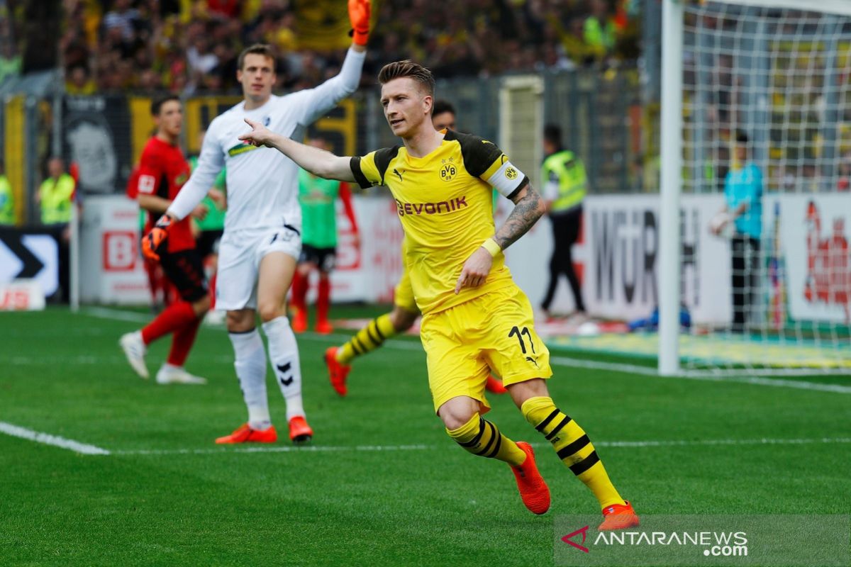 Hasil dan klasemen Liga Jerman: Dortmund jaga asa juara berkat kemenangan 4-0 di markas SC Freiburg