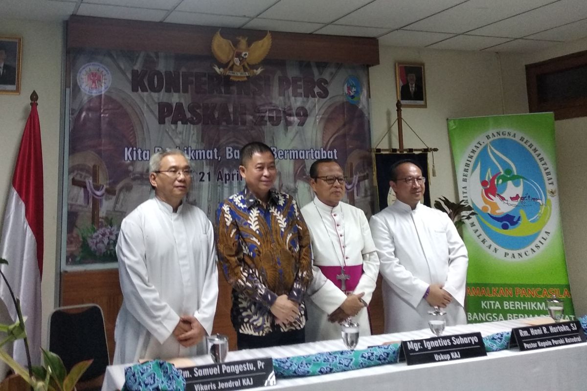 Perayaan Paskah di Katedral angkat tema sila ke empat Pancasila