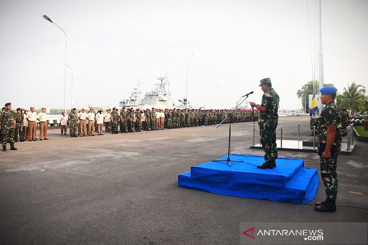 Pemilu berjalan aman dan lancar, Lantamal I gelar apel khusus