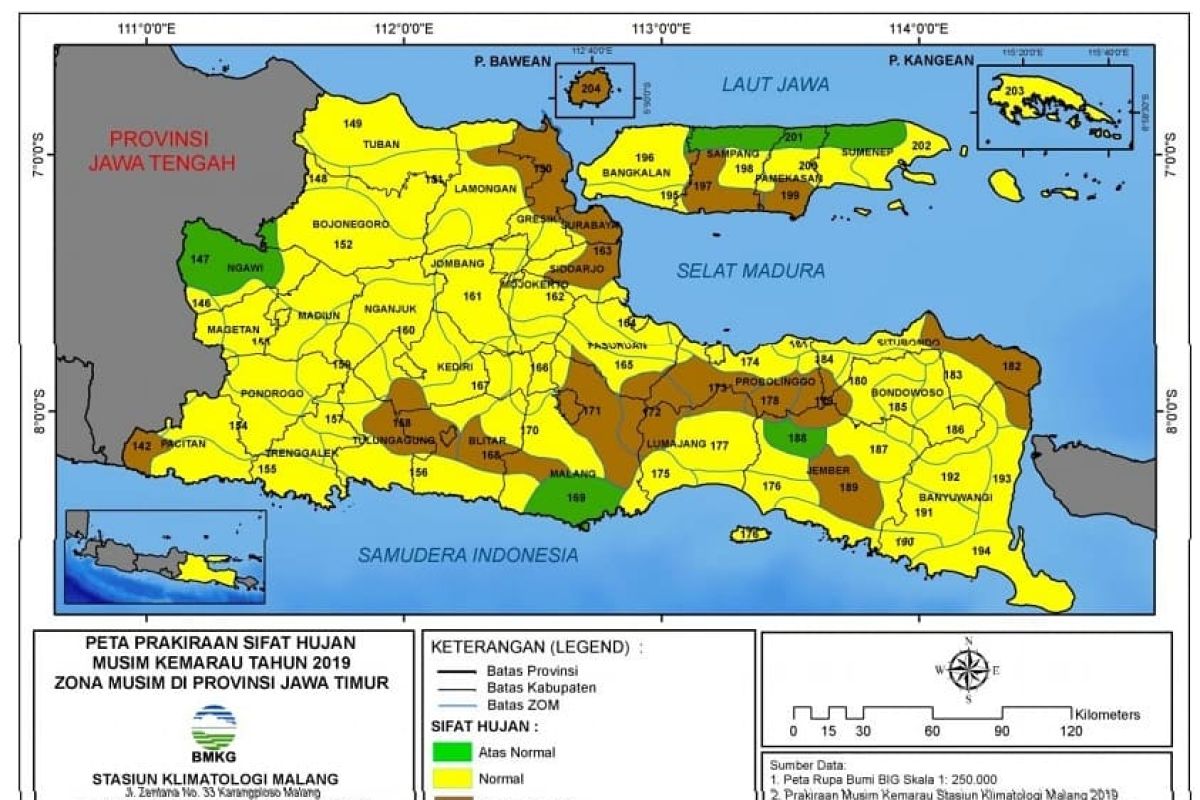 BMKG: sebagian wilayah Jatim memasuki musim kemarau