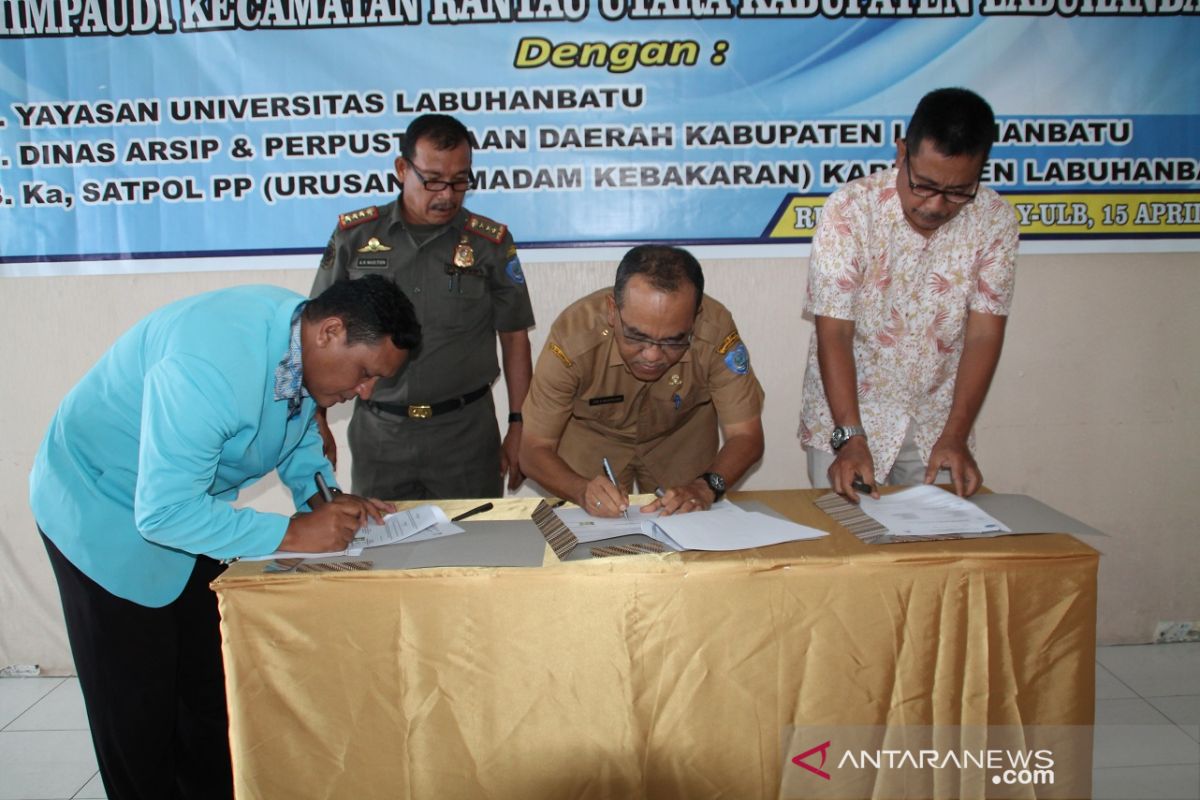 Dinas Perpustakaan Labuhanbatu kerjasama pelayananan pendidikan PAUD