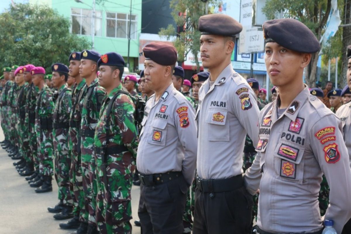 550 personel TNI-Polri amankan rekapitulasi  di Kota Jayapura