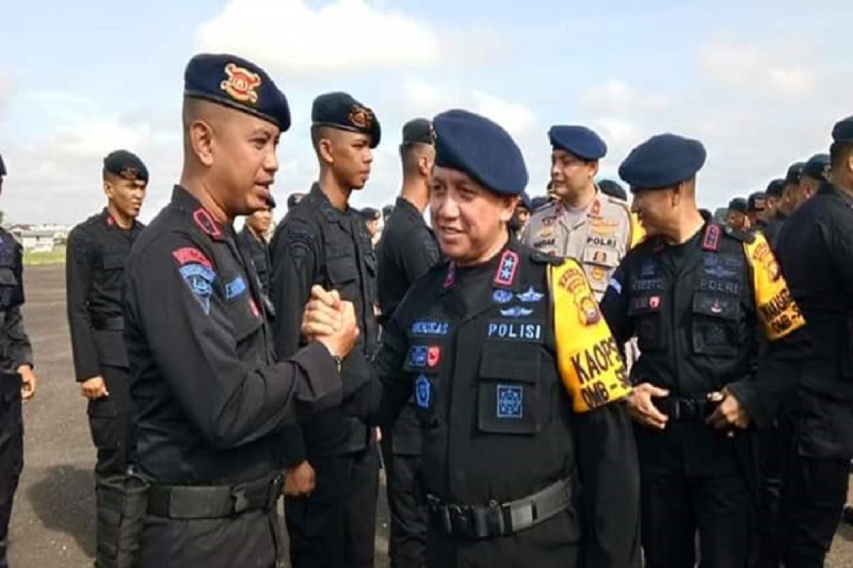 Dua kompi Brimob Jambi ditugaskan ke Jakarta