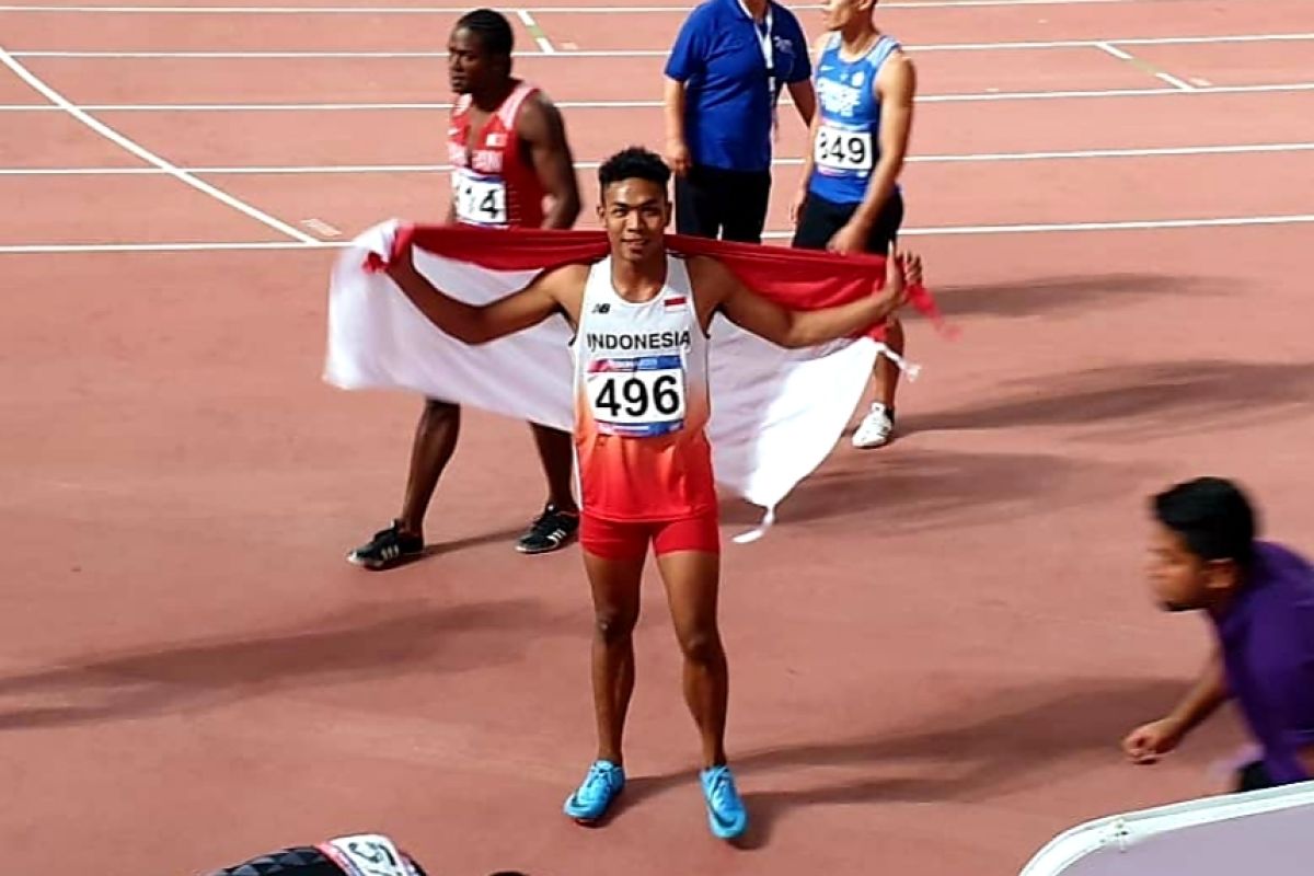 Sprinter andalan Indonesia Zohri raih perak Kejuaraan Asia