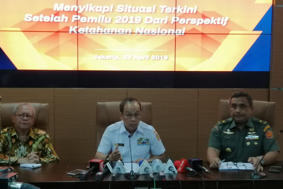 Lemhannas sayangkan masih terjadi konflik sosial di medsos pasca-Pemilu 2019