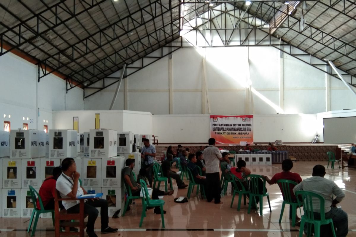 Lima distrik Jayapura gelar pleno rekapitulasi penghitungan suara