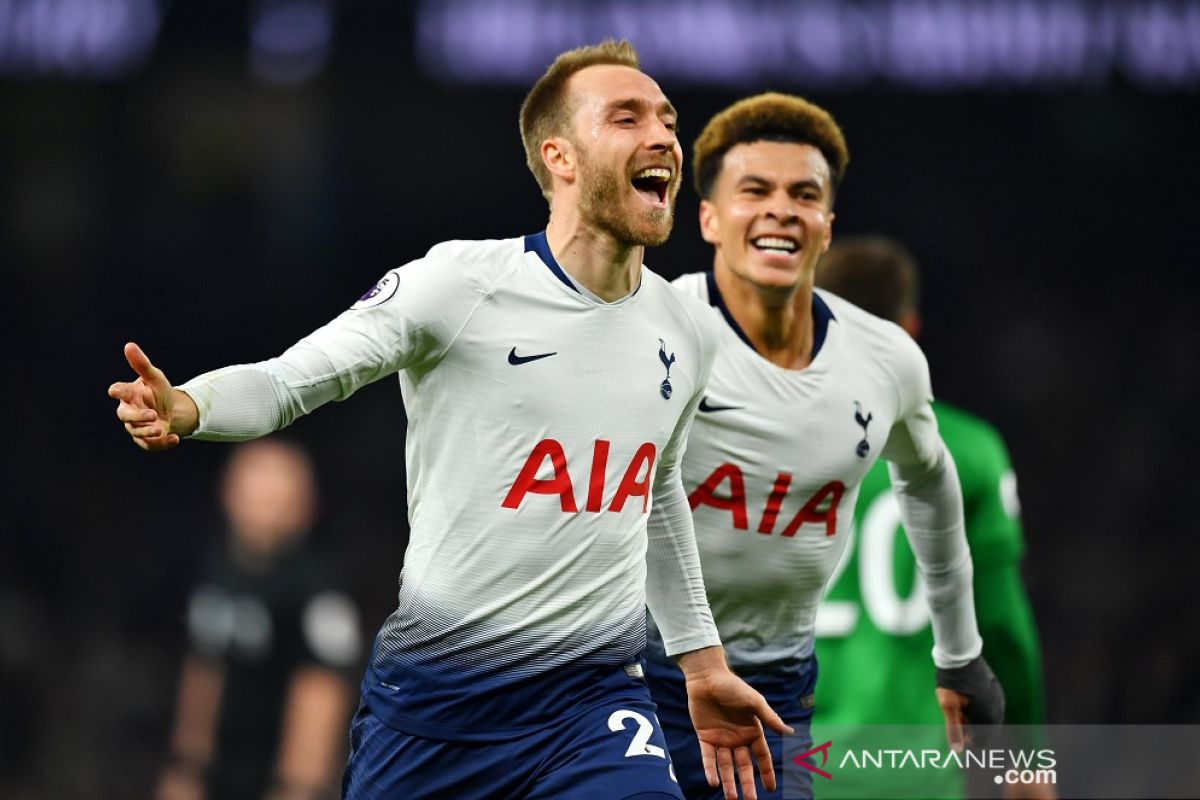 Eriksen menangkan Tottenham atas Brighton dua menit jelang laga usai