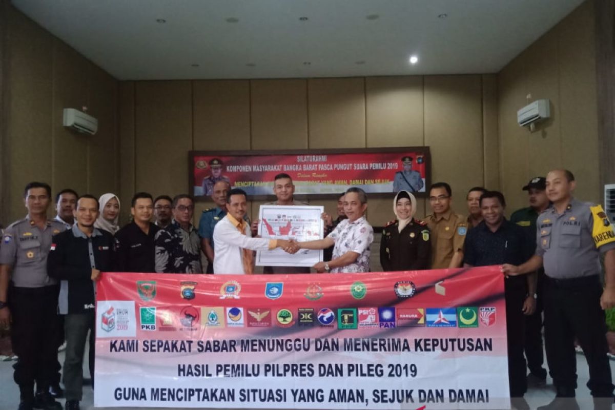 Polres Bangka Barat deklarasi damai pascapemilu 2019