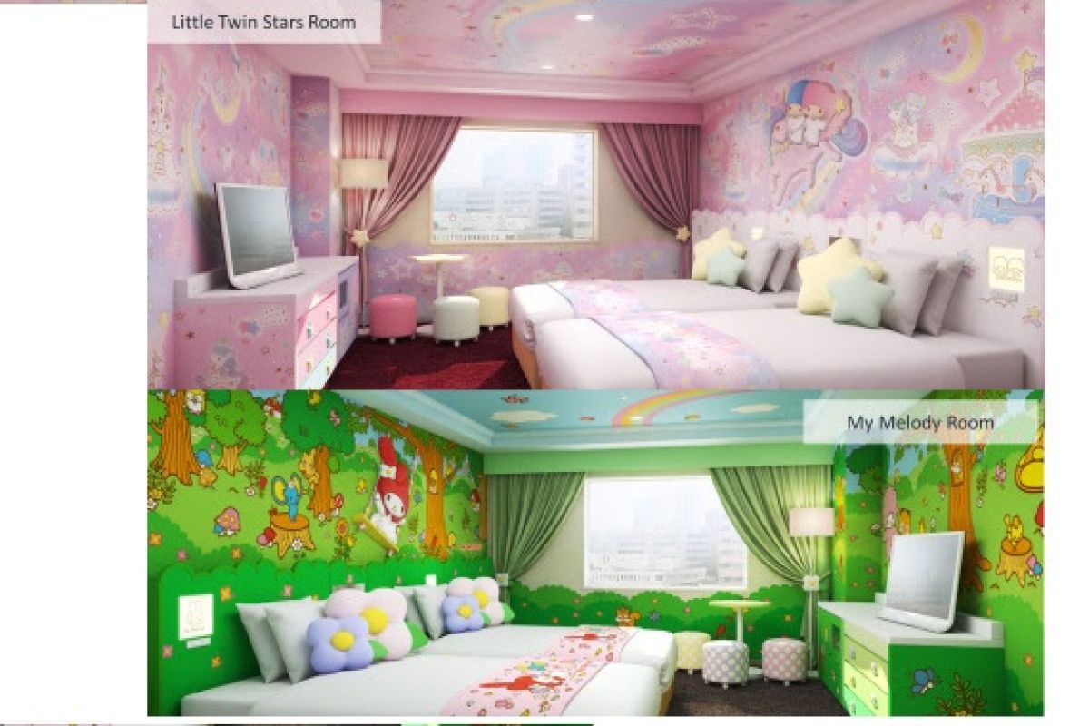 Keio Plaza Hotel Tama opens My Melody, Little Twin Stars rooms on June 15, 2019 - sweet Dreams in Our Hello Kitty and Sanrio Character Rooms