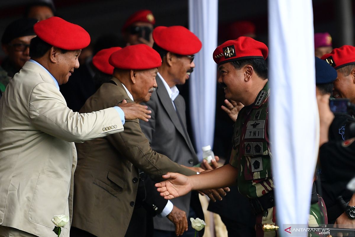Prabowo bangga dengan kemampuan prajurit Kopassus