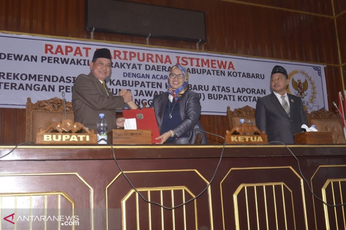 DPRD Kotabaru berikan 34 catatan LKPJ Bupati