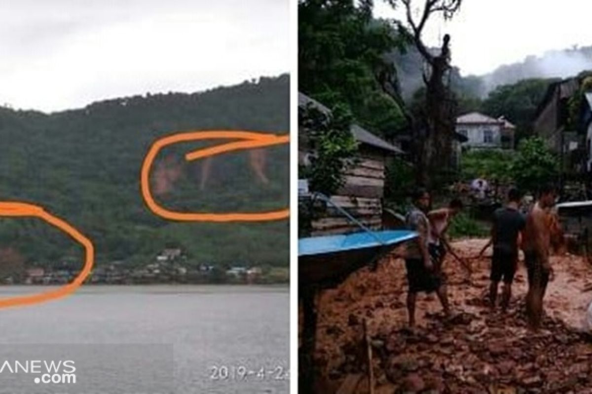 Delapan rumah di Matasirih Kotabaru terkena longsor