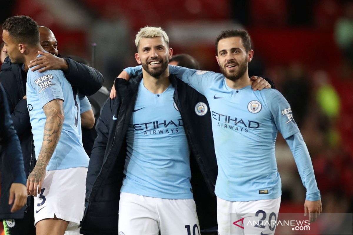 Usai laga tunda, Manchester City terdepan klasemen Liga Inggris