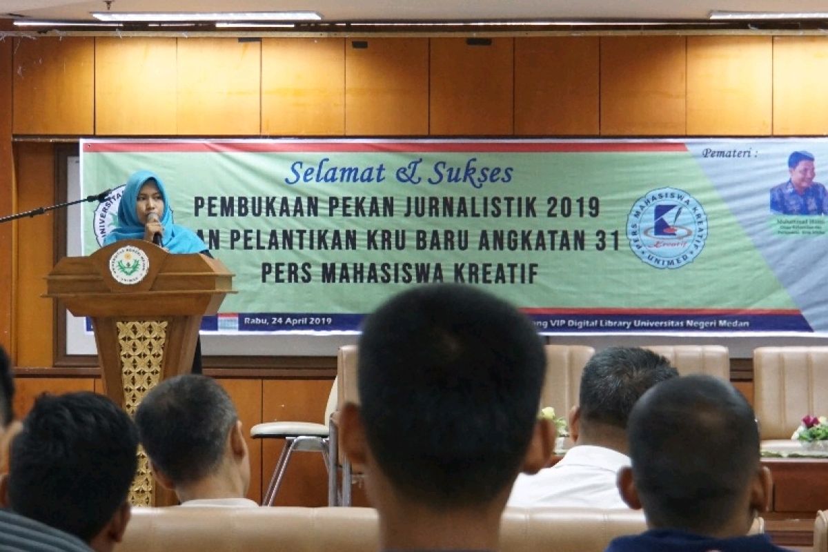 Wakil Rektor Unimed apresiasi kegiatan Pekan Jurnalistik Nasional