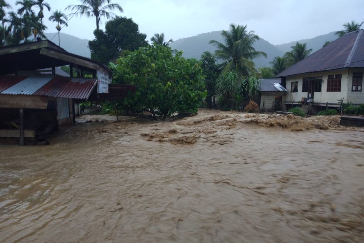 Jalan lintas Tangse-Bereunuen di Pidie putus akibat banjir