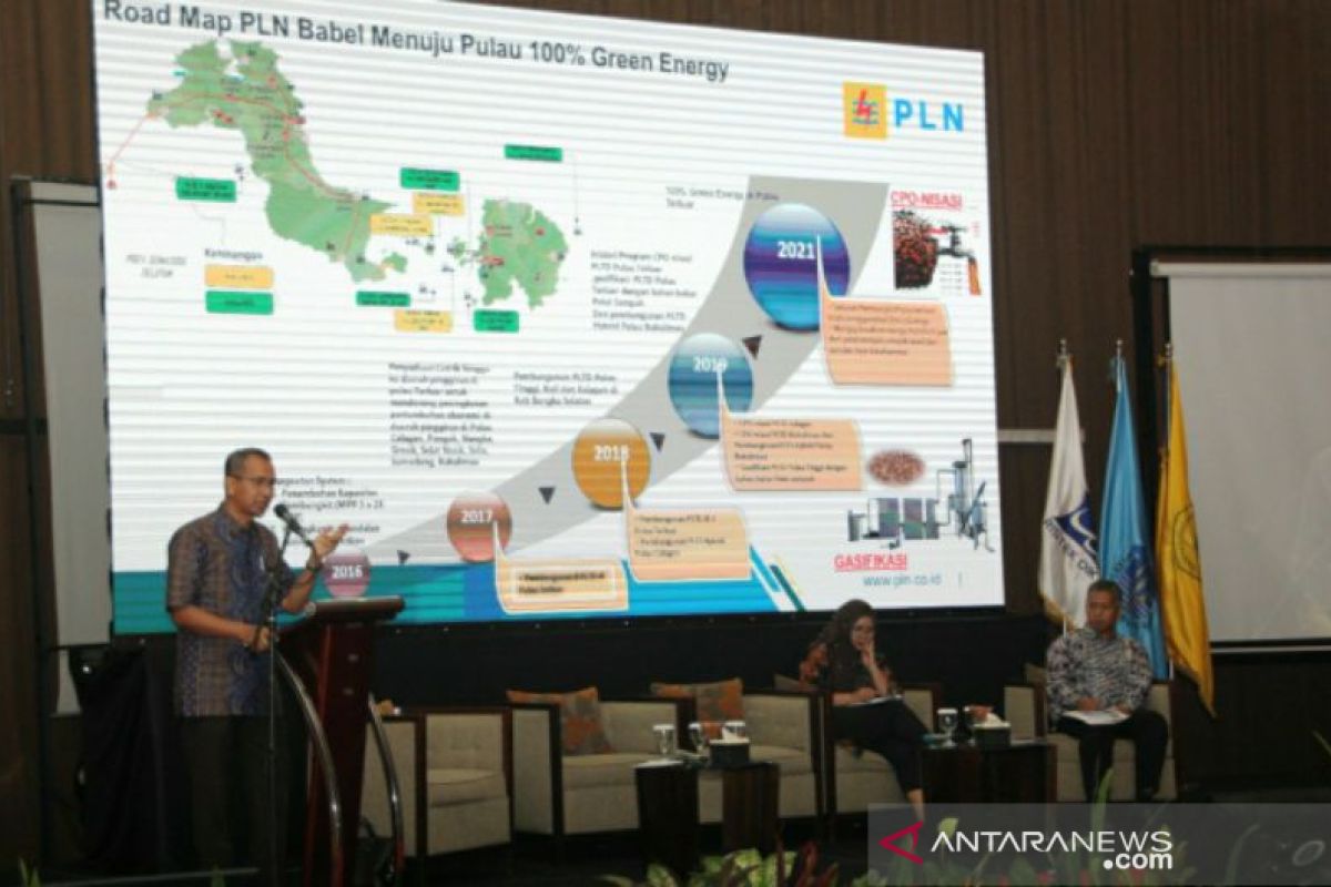 Di forum AFEBI, GM PLN Babel paparkan program pulau 100 persen green energy