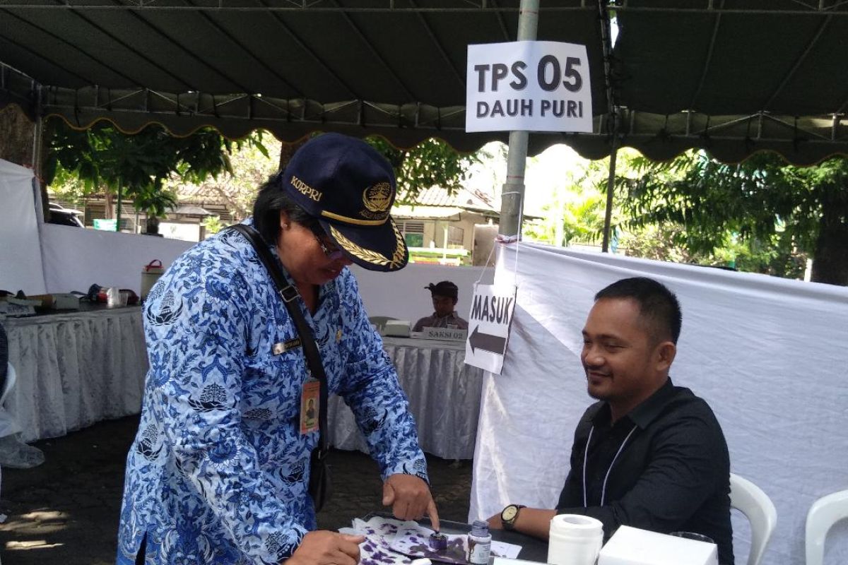 TPS 05 Dauh Puri Denpasar laksanakan Pemilu ulang