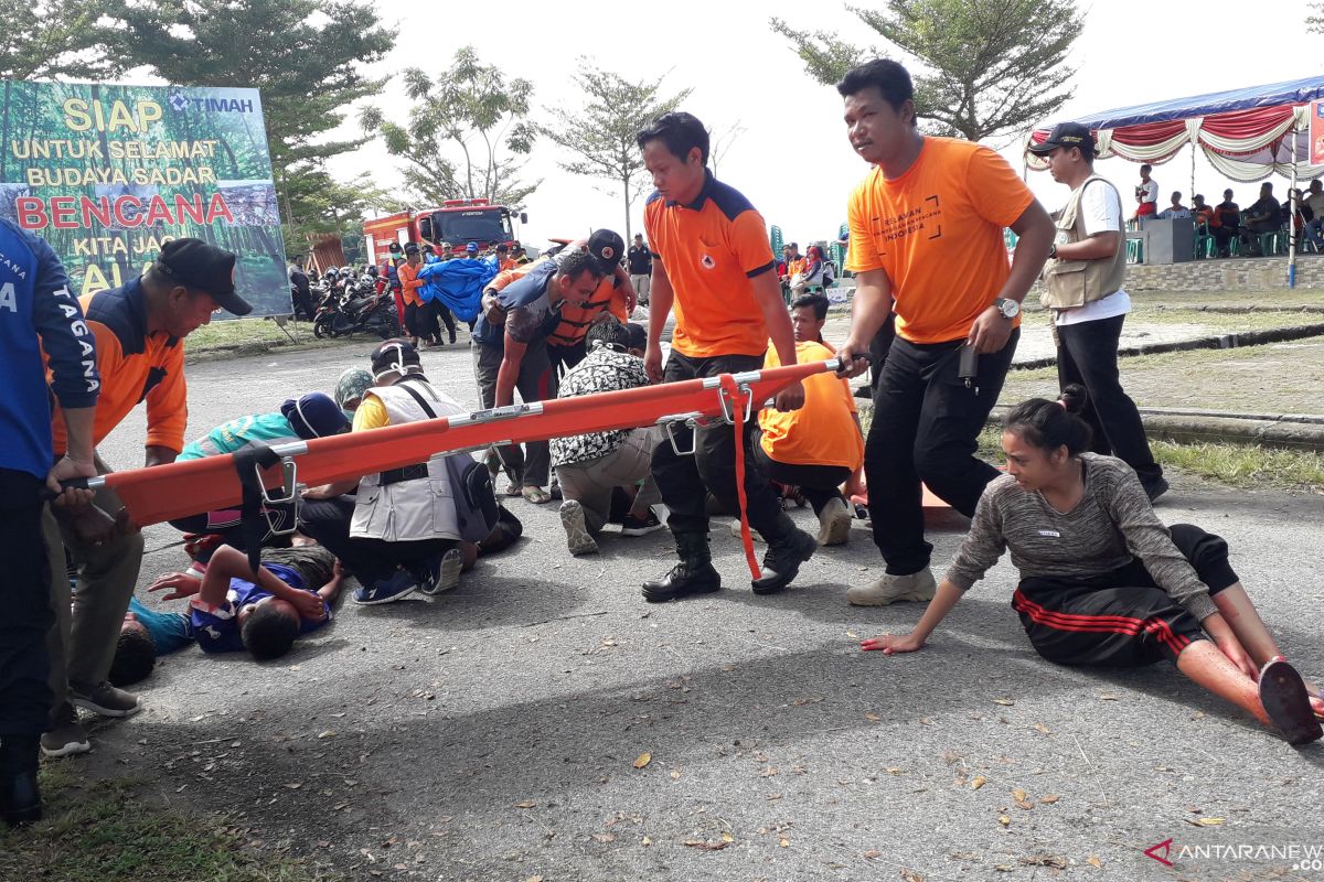 BPBD Bangka Barat tanam 500 bibit mangrove di Teluk Rubiah