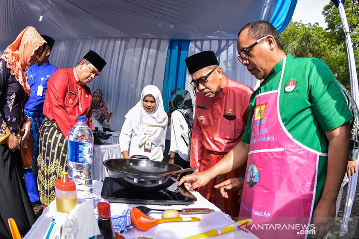 PLN sosialisasi kompor induksi ke emak-emak dharma wanita Riau