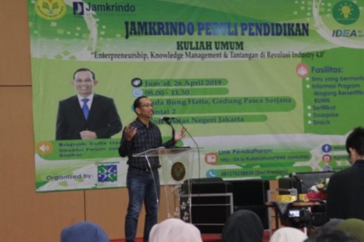 Tumbuhkan semangat wirausaha, Jamkrindo gelar kuliah umum di UNJ