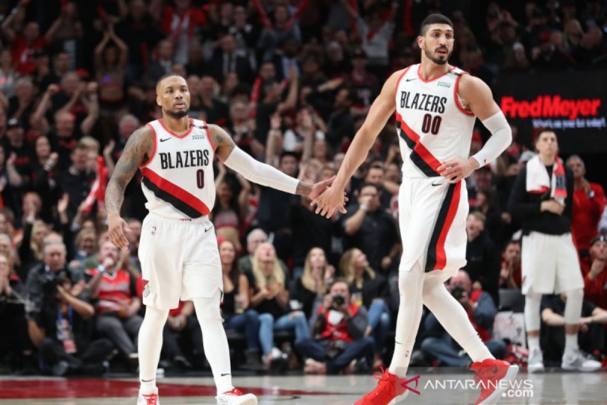 Blazers terancam tanpa Enes Kanter di awal putaran kedua