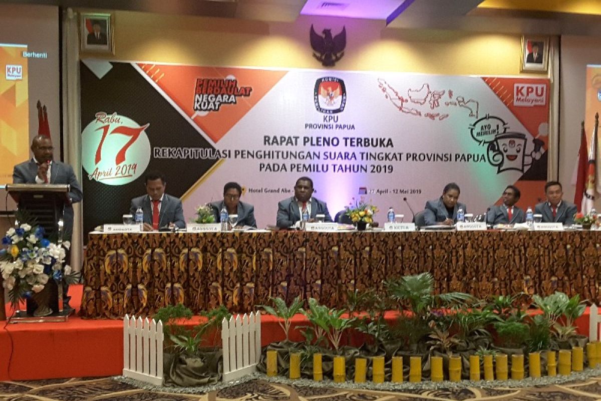 Rapat pleno KPU Papua diskors karena komisioner KPU kabupaten/kota tidak hadir