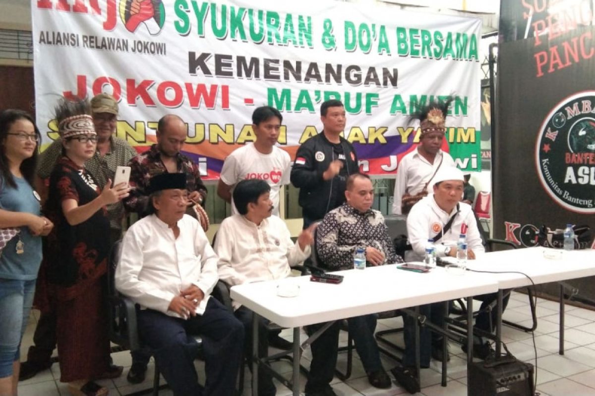 Relawan Jokowi-Ma'ruf tunggu penetapan resmi hasil pemilu di KPU