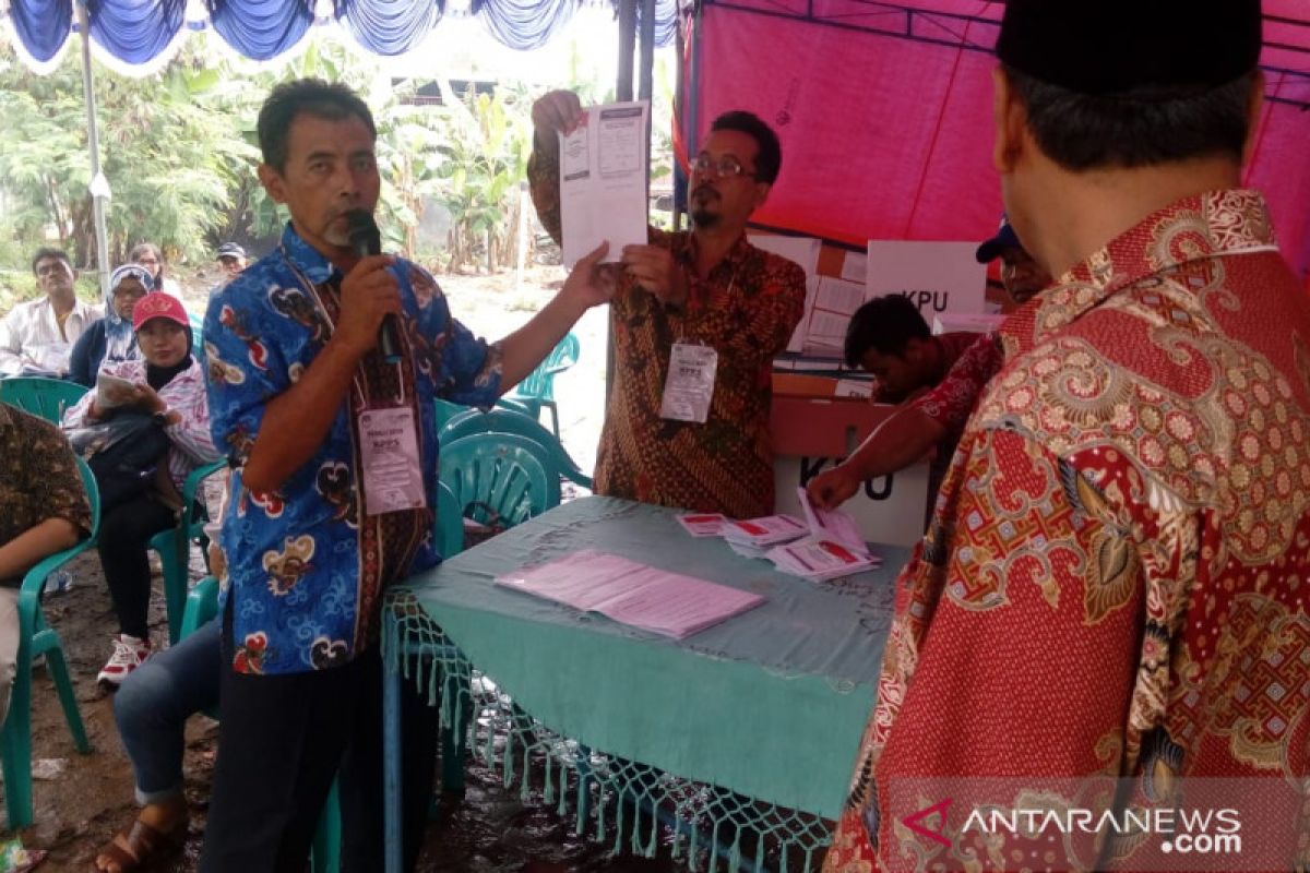 PSU di TPS 163 berlangsung kondusif meski jumlah pemilih menurun