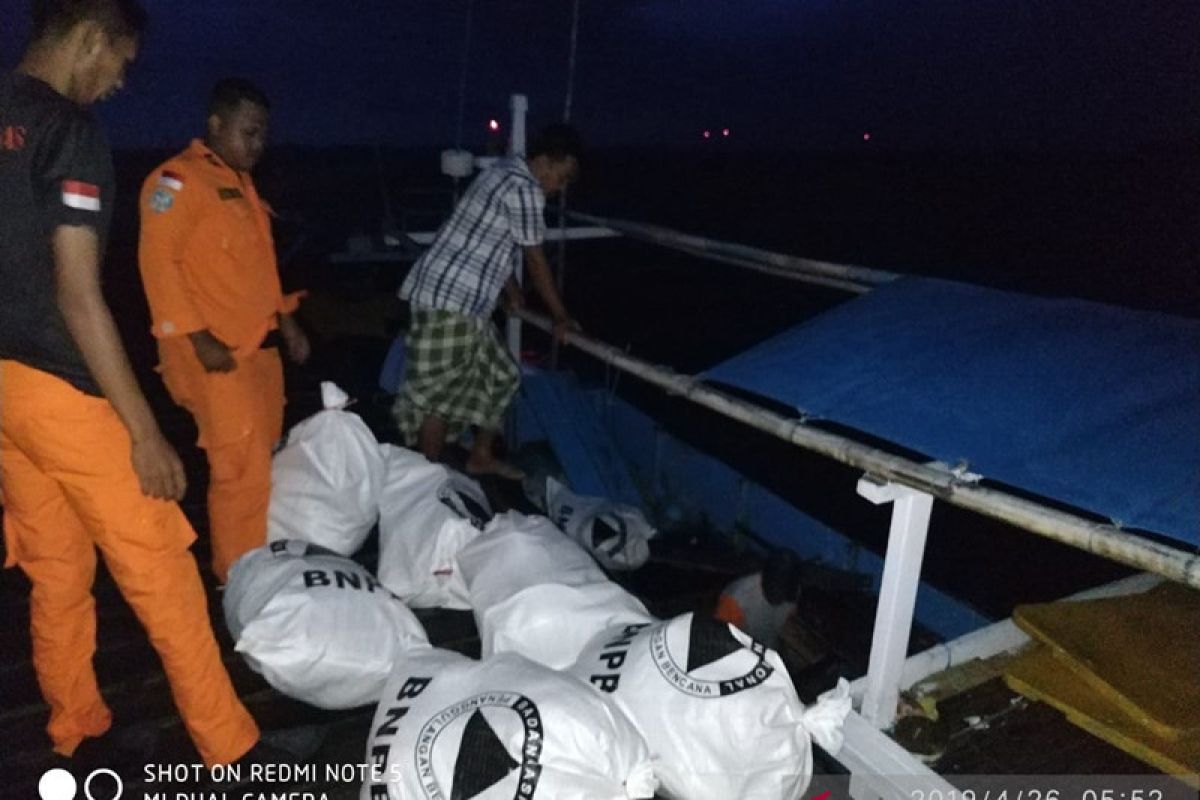 BPBD Kotabaru distribusikan bantuan logistik ke Pulau Matasiri